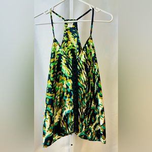 Vintage Lily White Spaghetti Strap Hook & Eye‎ Closure Tank Top size S